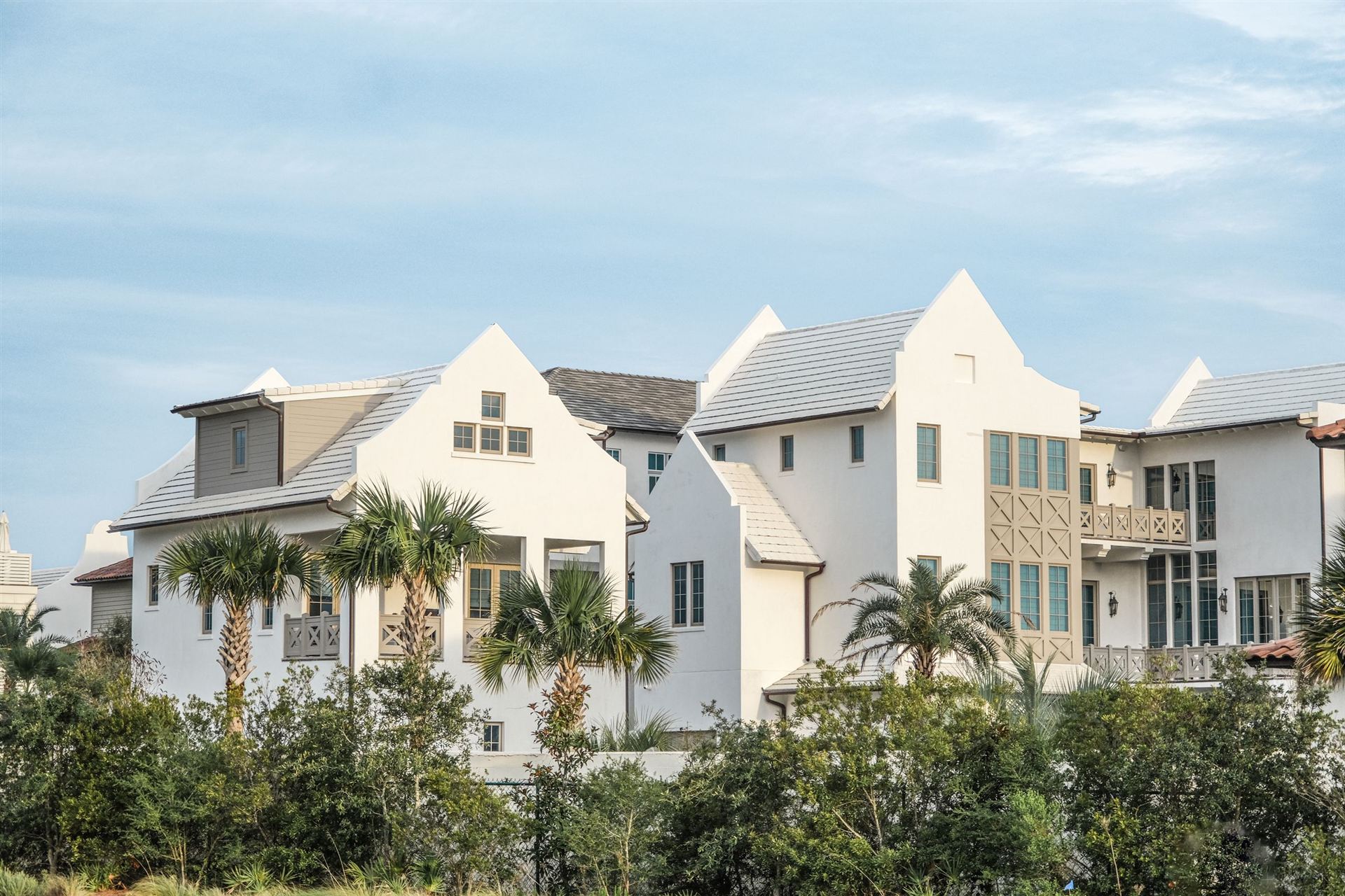 Clean Florida home exterior after a professional house wash — representative finish example